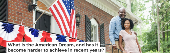 Homeownership, often considered key to the American Dream, is difficult to achieve for many families due to rising housing costs. Kingfisher Productions via Getty Images